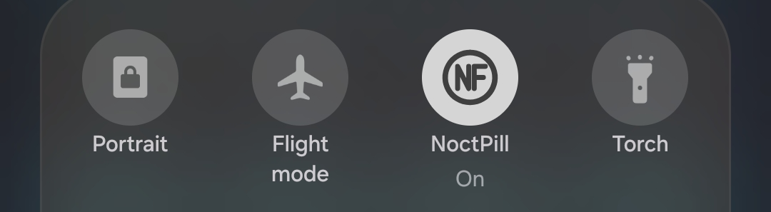 NoctPill Android Quick Settings tile